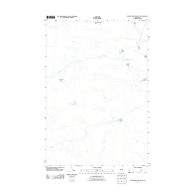 2011 Map of Woody Mountain SE, 2011 Print