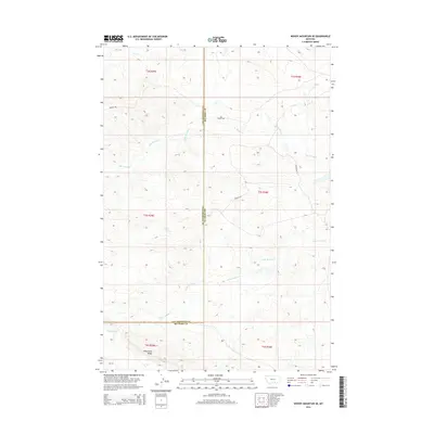 2014 Map of Woody Mountain SE, 2014 Print