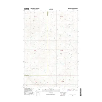 2017 Map of Woody Mountain SE, 2017 Print