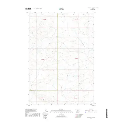 2020 Map of Woody Mountain SE, 2020 Print