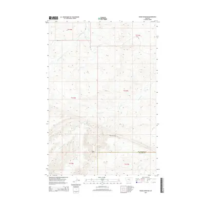 2014 Map of Woody Mountain, 2014 Print