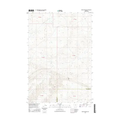 2017 Map of Woody Mountain, 2017 Print