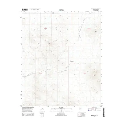 2014 Map of Woolsey Peak, 2014 Print