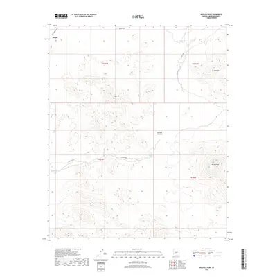 2018 Map of Woolsey Peak, 2018 Print