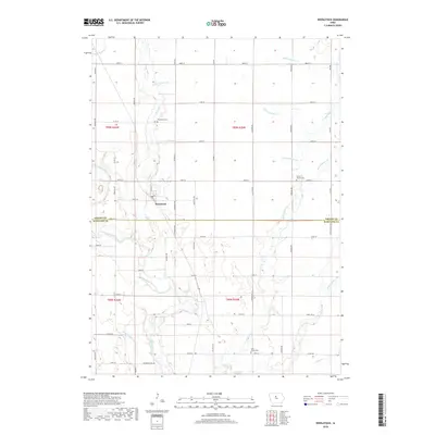 2018 Map of Woolstock, 2018 Print