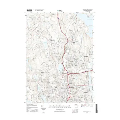 2015 Map of Worcester North, 2015 Print