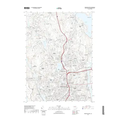 2018 Map of Worcester North, 2018 Print