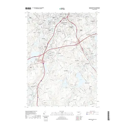 2018 Map of Worcester South, 2018 Print