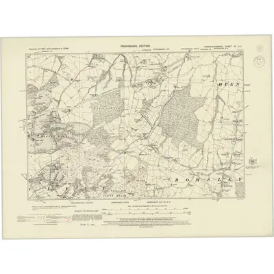 1938 Map of Worcestershire IX.NE, 1944 Print