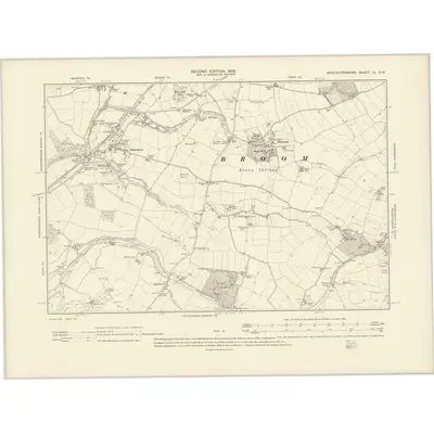 1901 Map of Worcestershire IX.SW, 1903 Print
