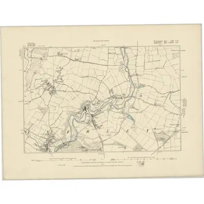 1882 Map of Worcestershire VIII.NE, 1887 Print
