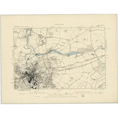 1882 Map of Worcestershire VIII.SE, 1884 Print