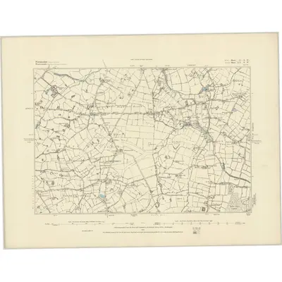 1882 Map of Worcestershire XI.SW, 1883 Print