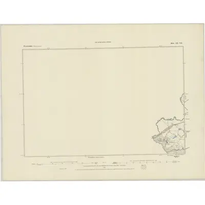 1883 Map of Worcestershire XII.NE, 1884 Print