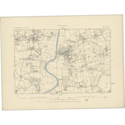 1884 Map of Worcestershire XL.NE