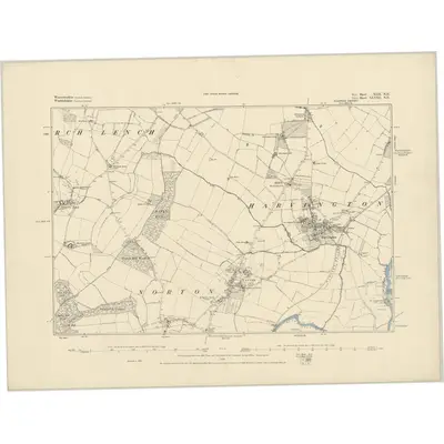 1884 Map of Worcestershire XLII.NE