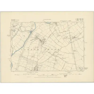 1883 Map of Worcestershire XLIII.NW, 1884 Print