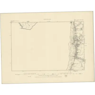 1884 Map of Worcestershire XLVI.NE & NW, 1885 Print