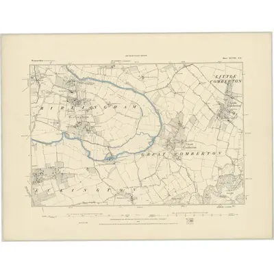 1884 Map of Worcestershire XLVIII.NE