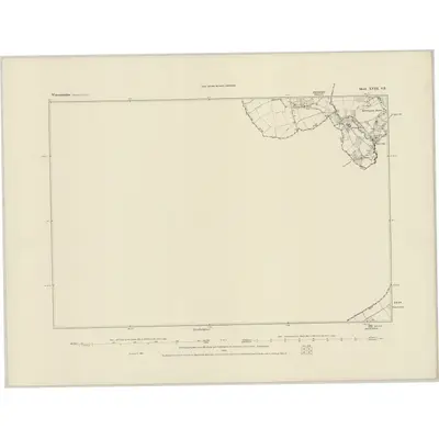 1883 Map of Worcestershire XVIII.SE, 1884 Print