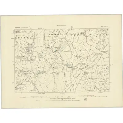 1883 Map of Worcestershire XXII.NW