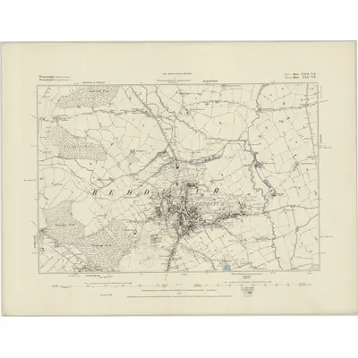 1883 Map of Worcestershire XXIII.NE, 1884 Print