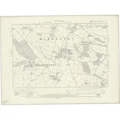 1926 Map of Worcestershire XXIX.SE, 1930 Print
