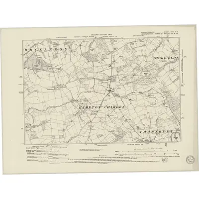 1902 Map of Worcestershire XXVI.NW, 1949 Print