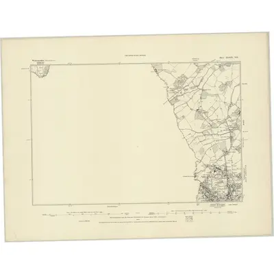 1884 Map of Worcestershire XXXIX.NE, 1885 Print