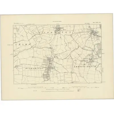 1884 Map of Worcestershire XXXV.SW