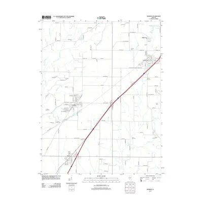 2012 Map of Worden, 2012 Print