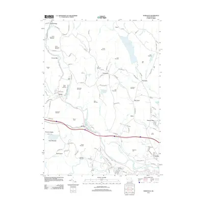 2012 Map of Woronoco, 2012 Print
