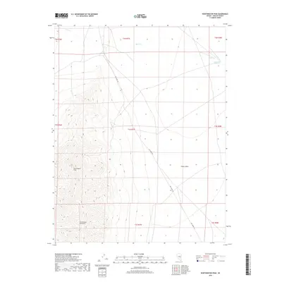 2018 Map of Worthington Peak, 2018 Print