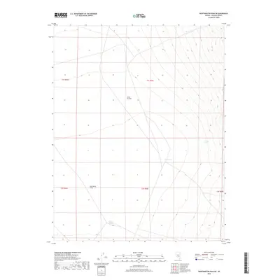 2018 Map of Worthington Peak SW, 2018 Print