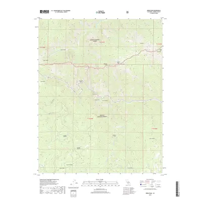 2018 Map of Wren Peak, 2018 Print