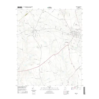 2014 Map of Wrens, 2014 Print