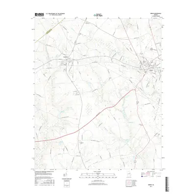 2017 Map of Wrens, 2017 Print