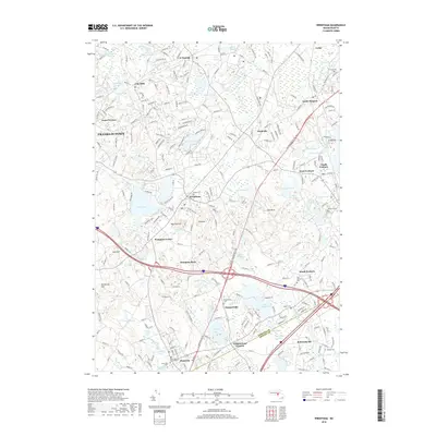 2018 Map of Wrentham, 2018 Print