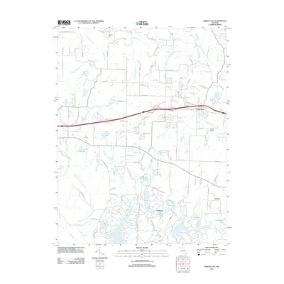 2012 Map of Wright City, 2012 Print