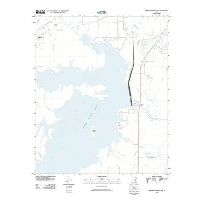 2010 Map of Wright Patman Lake, 2010 Print