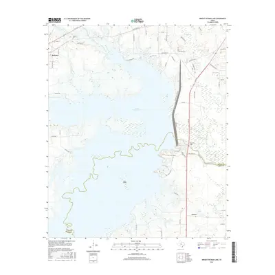 2016 Map of Wright Patman Lake, 2016 Print