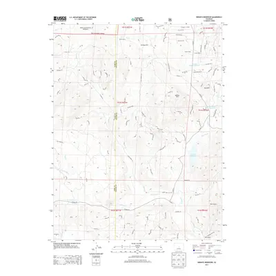2013 Map of Wrights Reservoir, 2013 Print