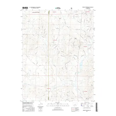 2016 Map of Wrights Reservoir, 2016 Print