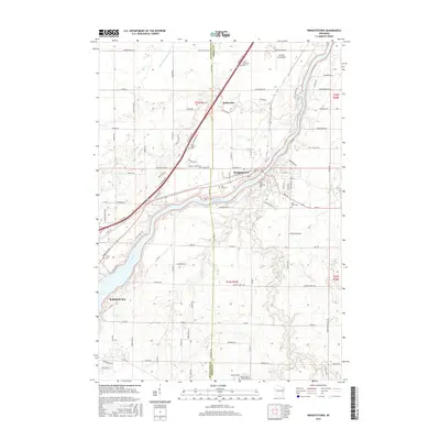 2016 Map of Wrightstown, 2016 Print