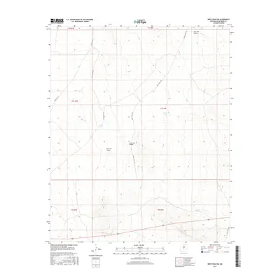 2017 Map of Wrye Peak NW, 2017 Print