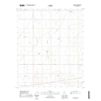 2020 Map of Wrye Peak NW, 2020 Print
