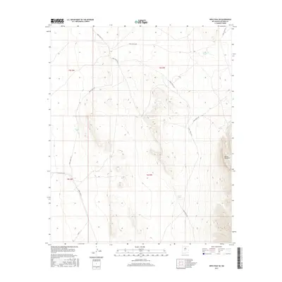 2017 Map of Wrye Peak SW, 2017 Print