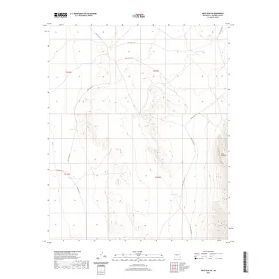 2020 Map of Wrye Peak SW, 2020 Print