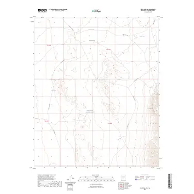 2023 Map of Wrye Peak SW, 2023 Print