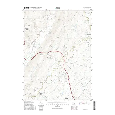 2016 Map of Wurtsboro, 2016 Print